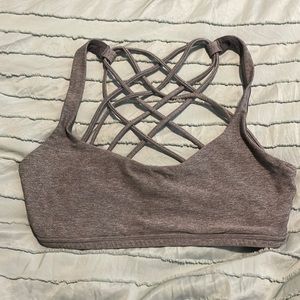 Gray Lululemon Free to Be Bra